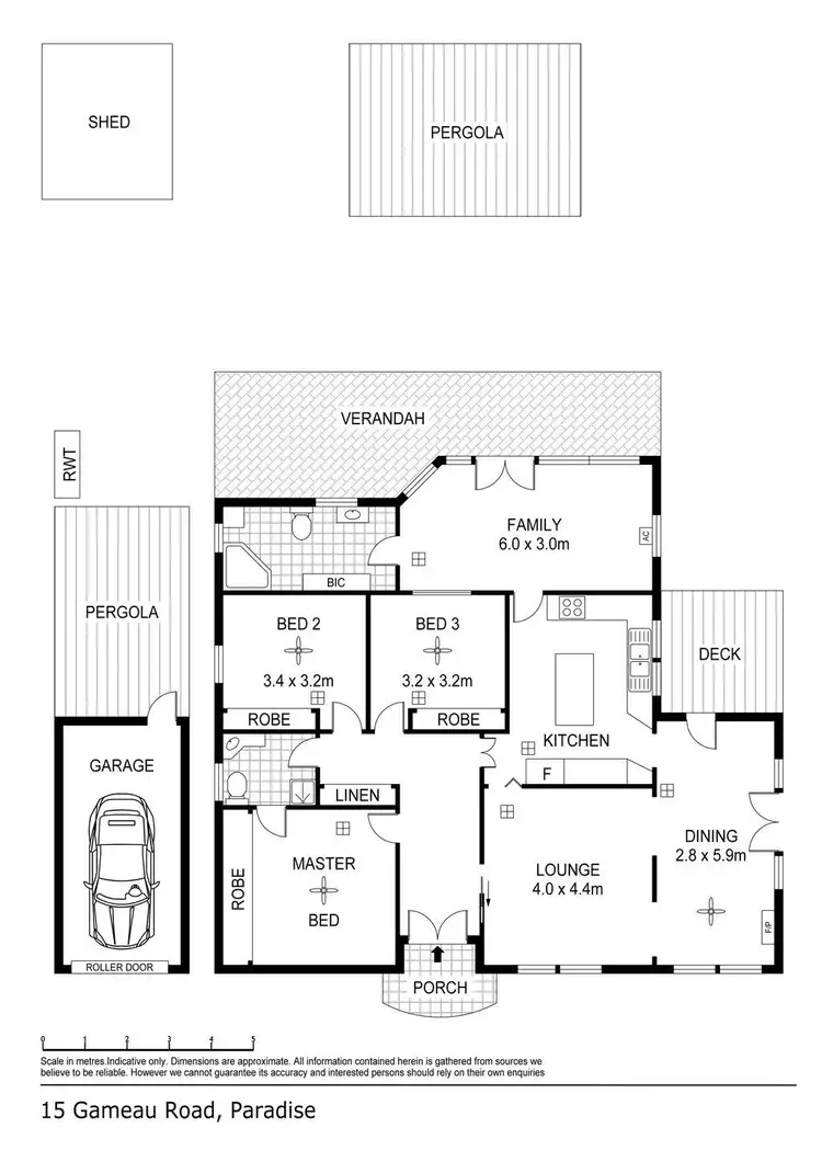 Floorplan of Homely house listing, 15 Gameau Road, Paradise SA 5075