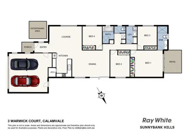 Floorplan of Homely house listing, 3 Warwick Court, Calamvale QLD 4116