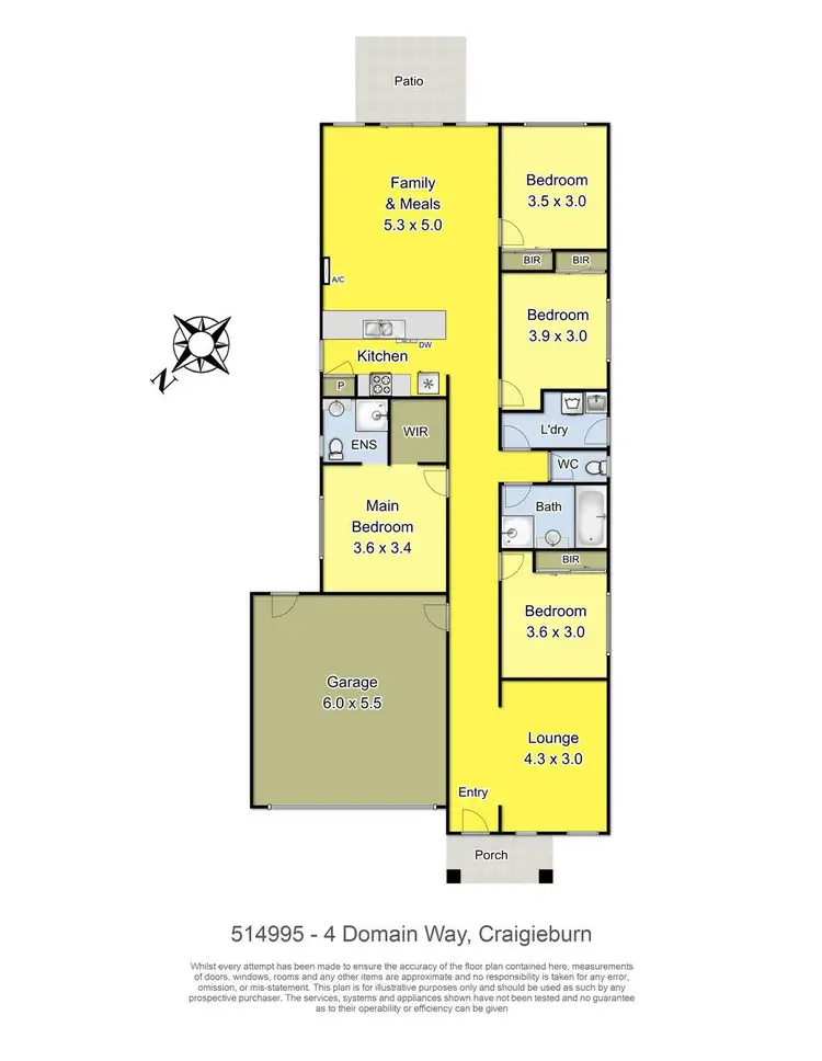 Floorplan of Homely house listing, 4 Domain Way, Craigieburn VIC 3064