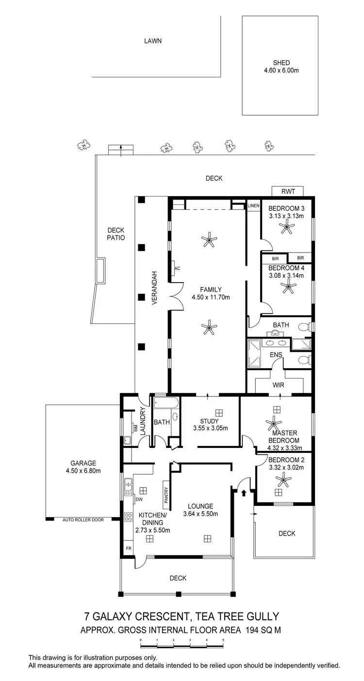 Floorplan of Homely house listing, 7 Galaxy Crescent, Tea Tree Gully SA 5091