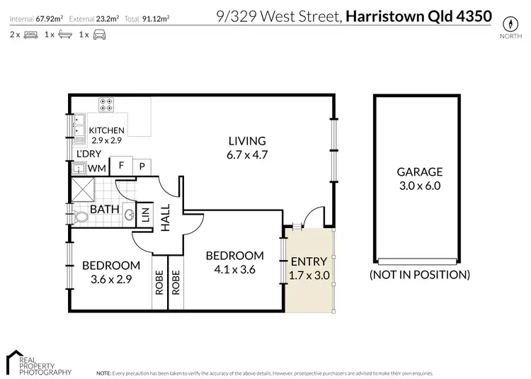 Floorplan of Homely unit listing, Unit 9/329 West Street, Harristown QLD 4350