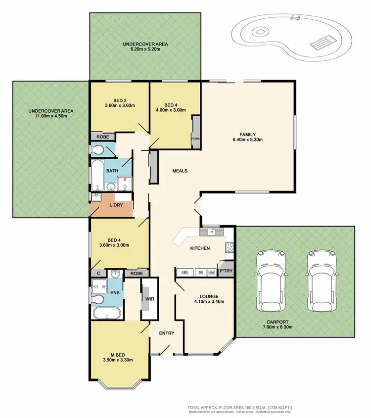 Floorplan of Homely house listing, 6 Regency Court, Benalla VIC 3672