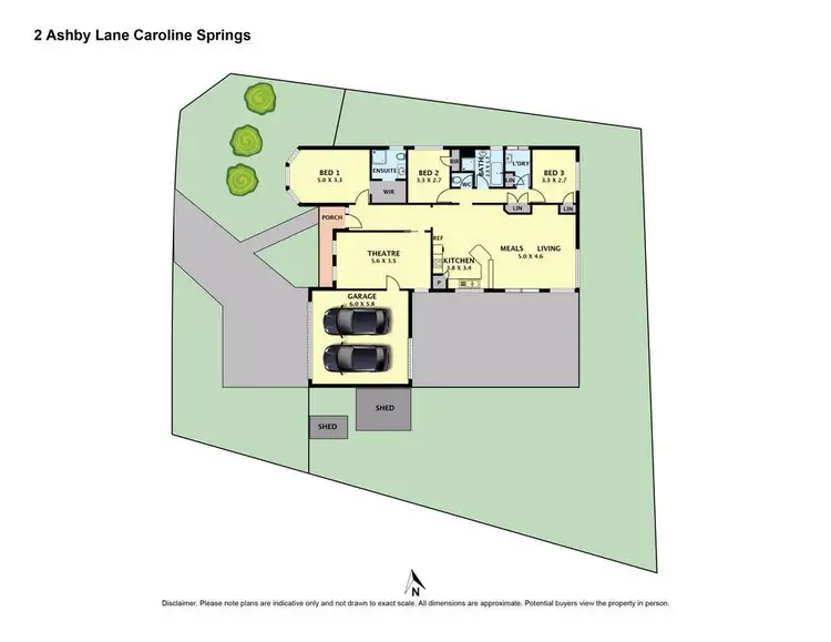 Floorplan of Homely house listing, 2 Ashby Lane, Caroline Springs VIC 3023