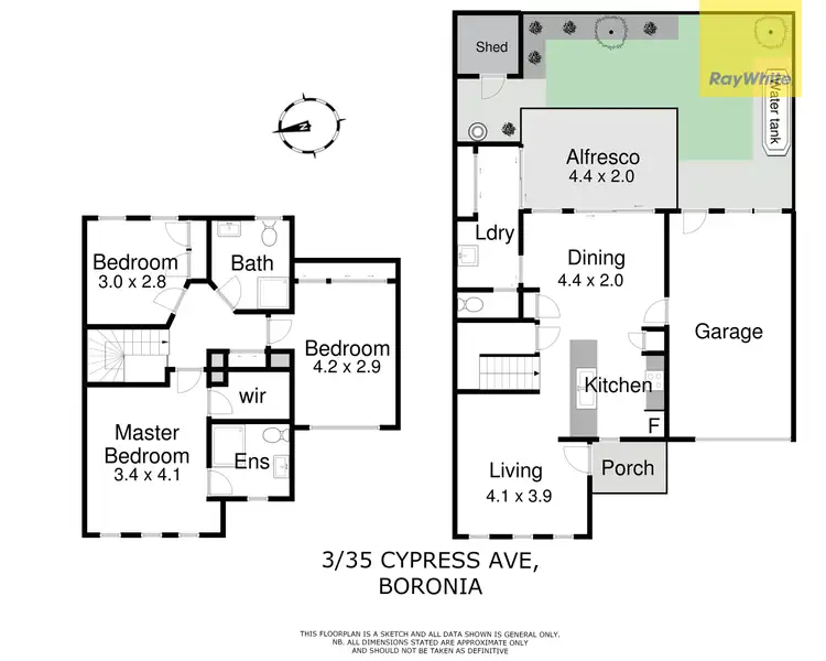 Floorplan of Homely townhouse listing, 3/35 Cypress Avenue, Boronia VIC 3155