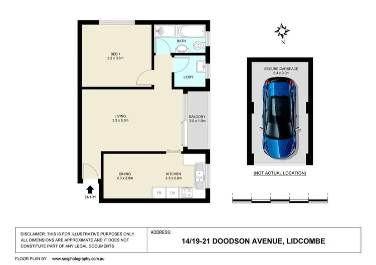 Floorplan of Homely unit listing, 14/19-21 Doodson Avenue, Lidcombe NSW 2141