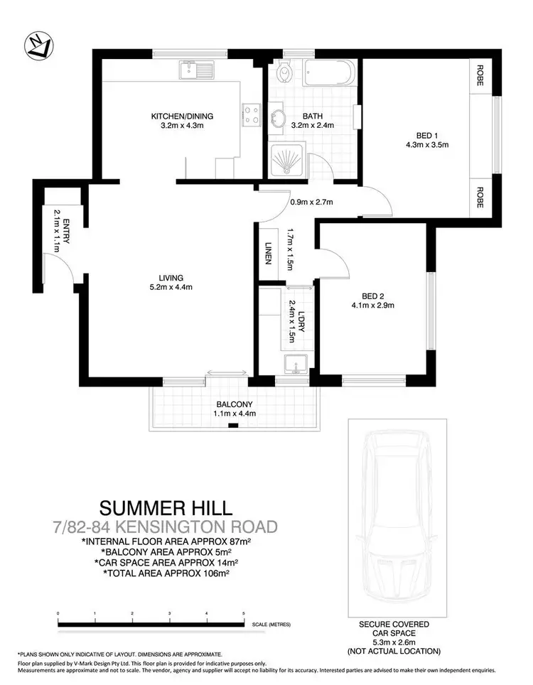 Floorplan of Homely apartment listing, 7/82-84 Kensington Road, Summer Hill NSW 2130