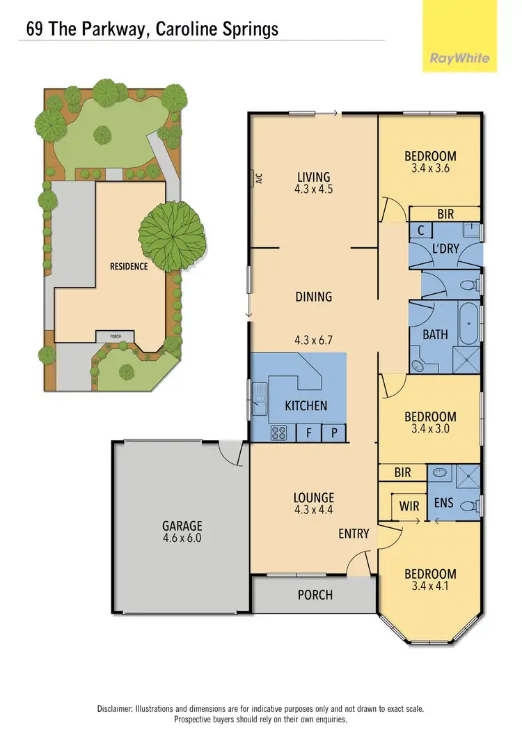 Floorplan of Homely house listing, 69 The Parkway, Caroline Springs VIC 3023