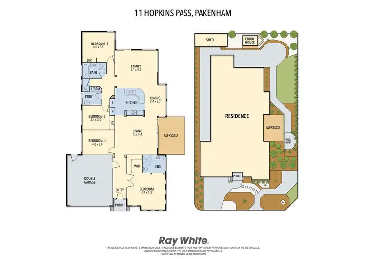 Floorplan of Homely house listing, 11 Hopkins Pass, Pakenham VIC 3810
