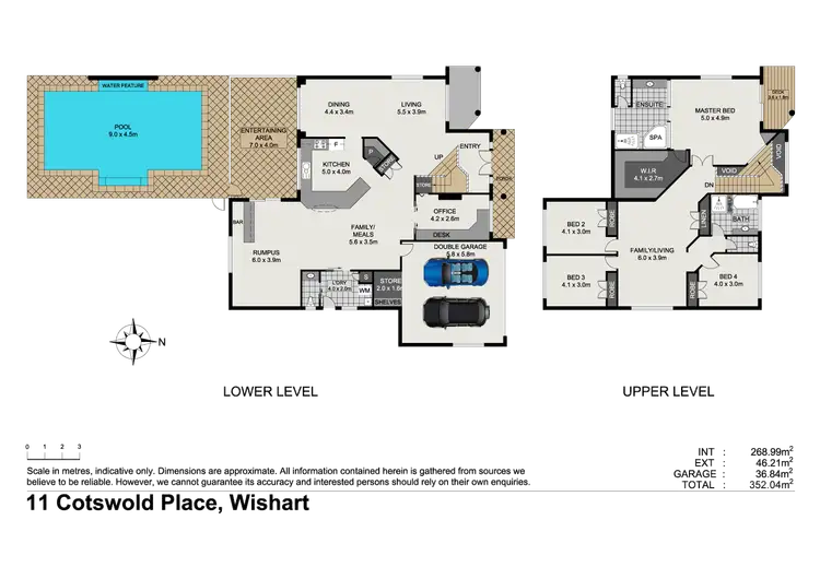 Floorplan of Homely house listing, 11 Cotswold Place, Wishart QLD 4122