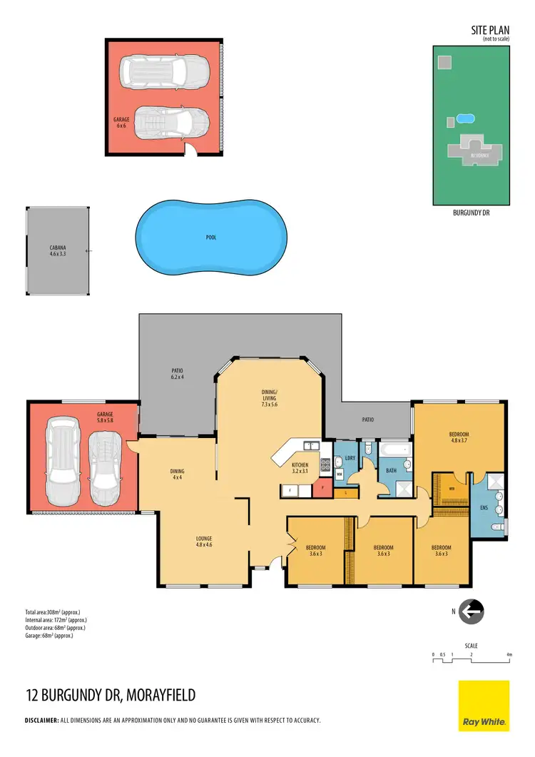 Floorplan of Homely house listing, 12-14 Burgundy Drive, Morayfield QLD 4506
