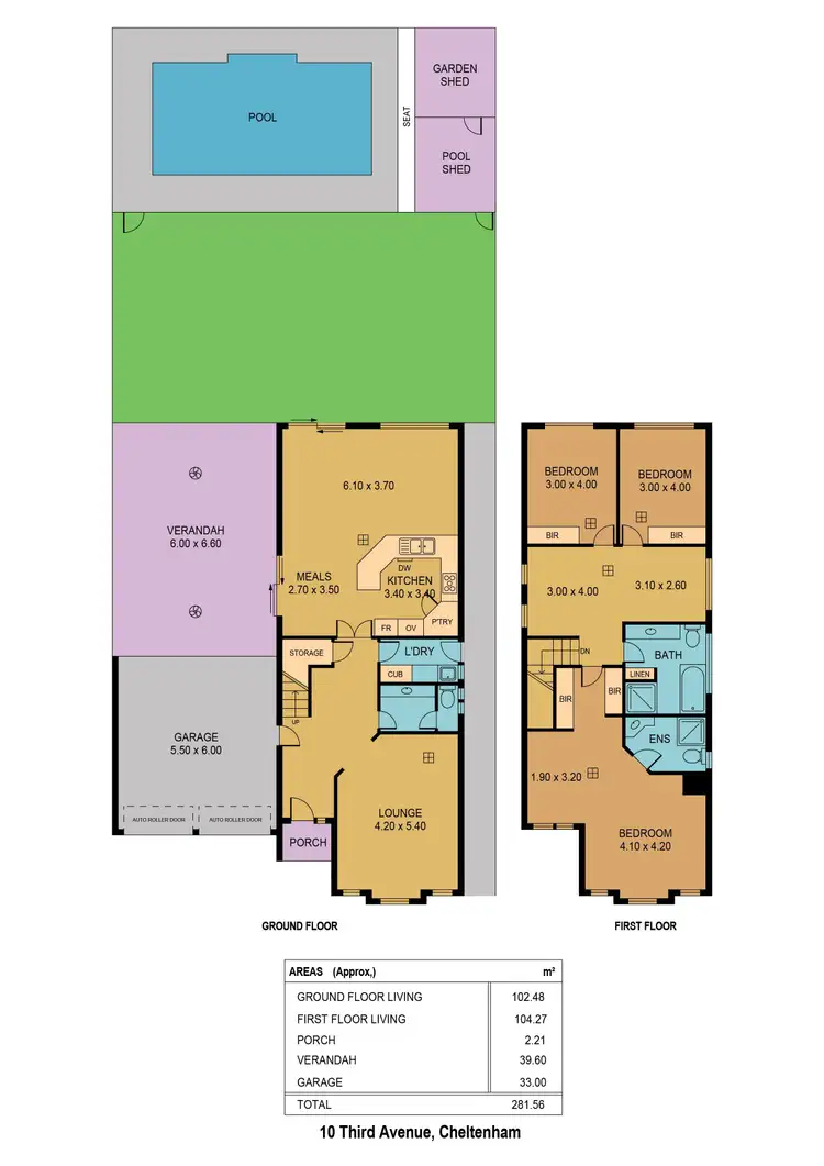 Floorplan of Homely house listing, 10 Third Avenue, Cheltenham SA 5014