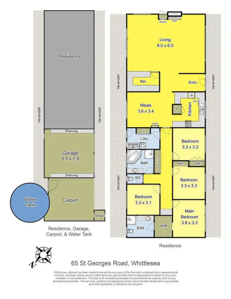 Floorplan of Homely house listing, 65 St Georges Road, Whittlesea VIC 3757