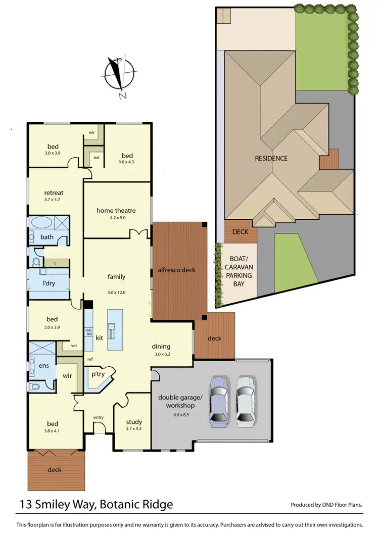 Floorplan of Homely house listing, 13 Smiley Way, Botanic Ridge VIC 3977