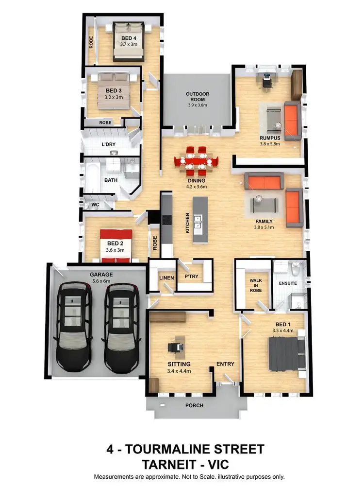 Floorplan of Homely house listing, 4 Tourmaline Street, Tarneit VIC 3029