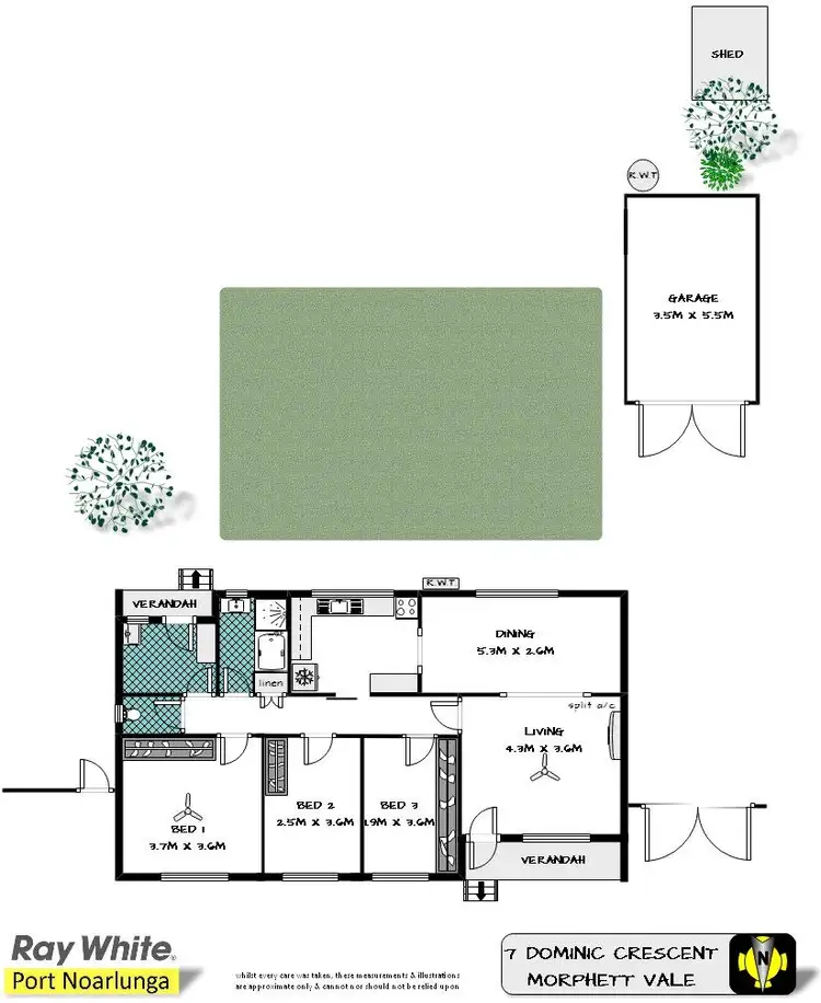 Floorplan of Homely house listing, 7 Dominic Crescent, Morphett Vale SA 5162