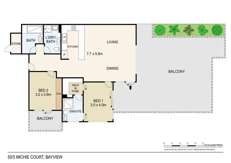 Floorplan of Homely unit listing, 50/3 Michie Court, Bayview NT 820