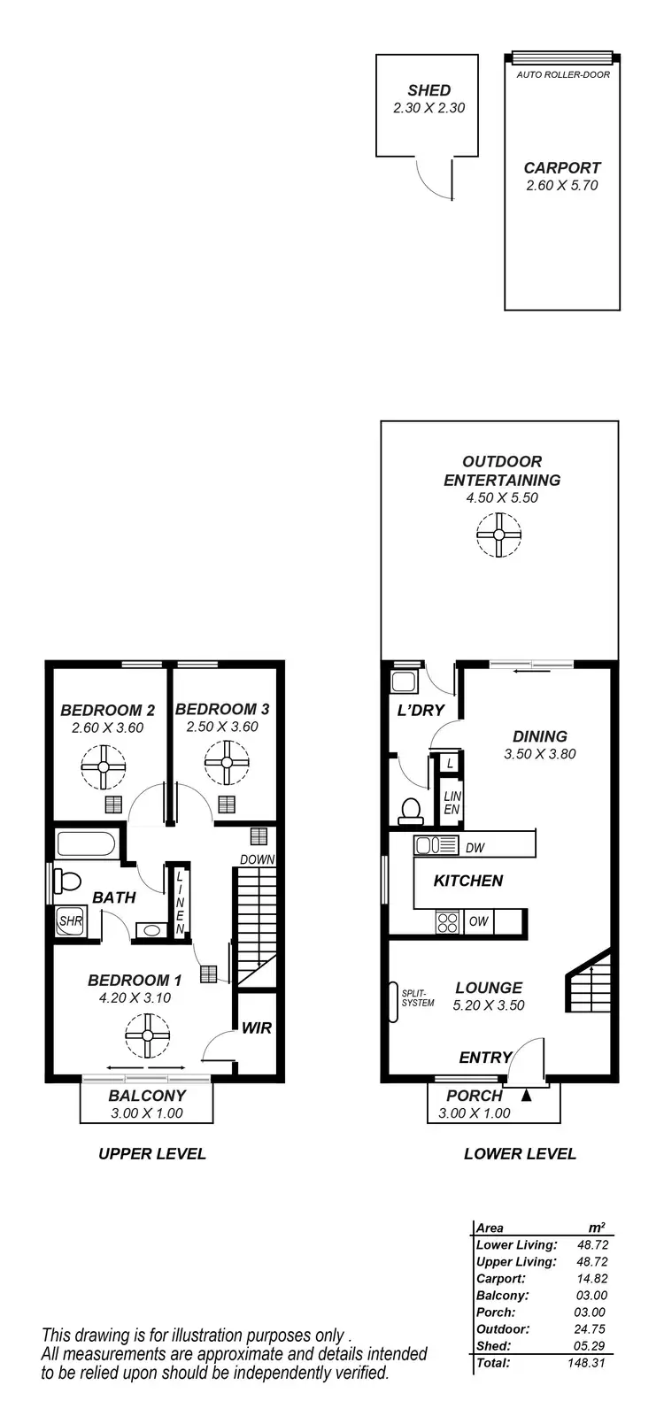 Floorplan of Homely townhouse listing, 5/9 Janitz Street, Wynn Vale SA 5127