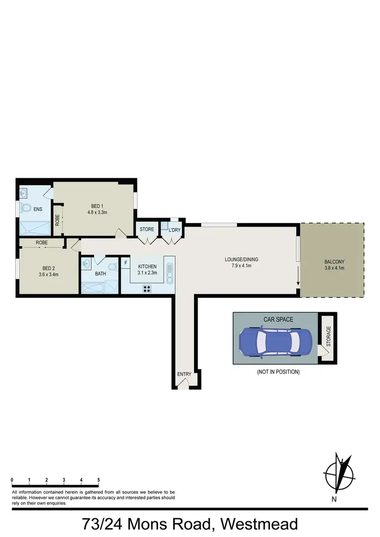 Floorplan of Homely unit listing, 73/24-28 Mons Road, Westmead NSW 2145