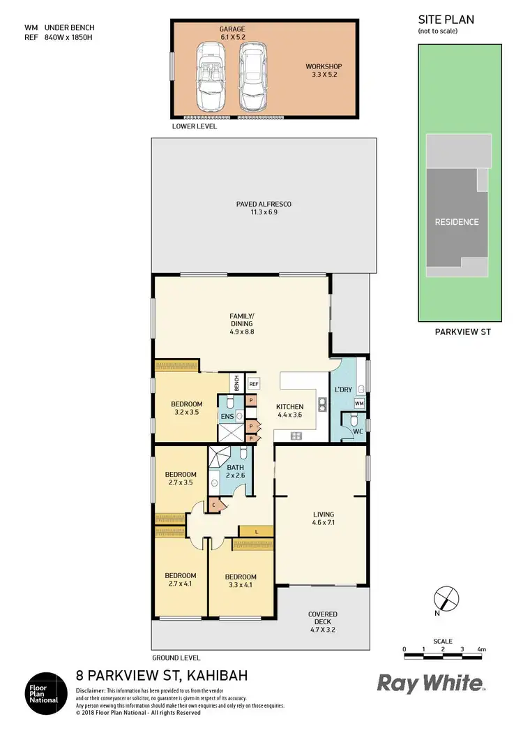 Floorplan of Homely house listing, 8 Parkview Avenue, Kahibah NSW 2290