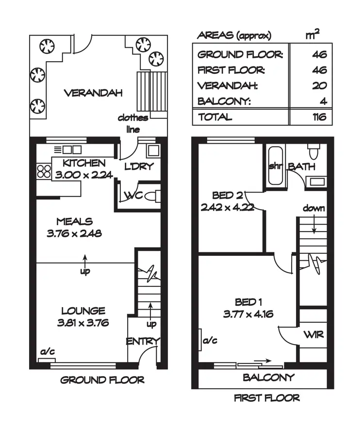 Floorplan of Homely unit listing, 13/9 OG Road, Klemzig SA 5087