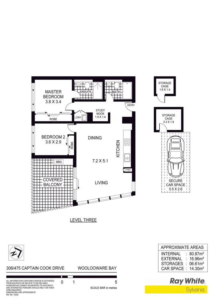 Floorplan of Homely unit listing, 306/475 Captain Cook Drive, Woolooware NSW 2230