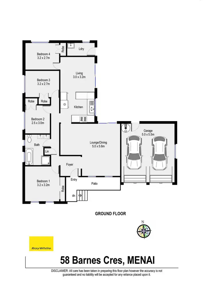 Floorplan of Homely house listing, 58 Barnes Crescent, Menai NSW 2234