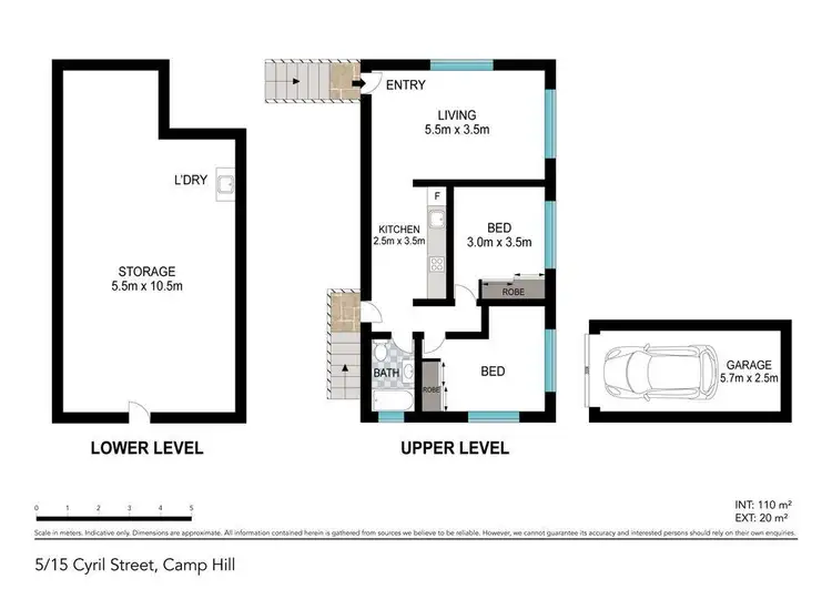 Floorplan of Homely apartment listing, 5/15 Cyril Street, Camp Hill QLD 4152
