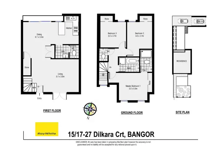 Floorplan of Homely townhouse listing, 15/17-27 Dilkara Circuit, Bangor NSW 2234