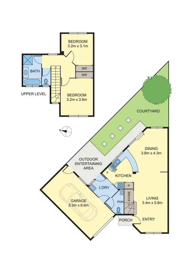 Floorplan of Homely townhouse listing, 27/2 Shoalhaven Street, Bundoora VIC 3083