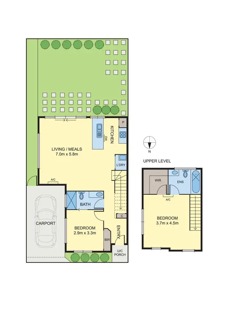Floorplan of Homely townhouse listing, 2/17 Shirley Street, Fawkner VIC 3060