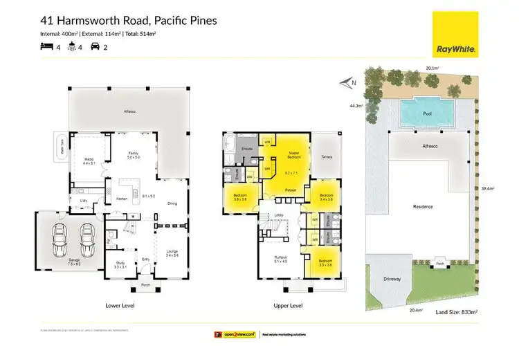 Floorplan of Homely house listing, 41 Harmsworth Road, Pacific Pines QLD 4211