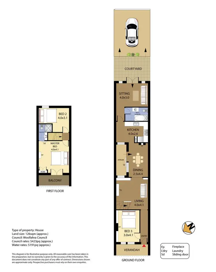 Floorplan of Homely house listing, 26 Heeley Street, Paddington NSW 2021