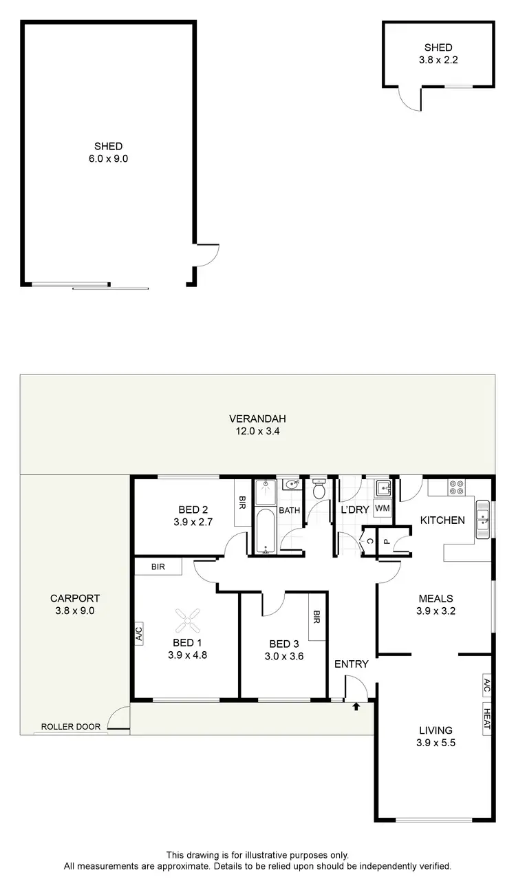 Floorplan of Homely house listing, 8 Shakespeare Way, Modbury Heights SA 5092