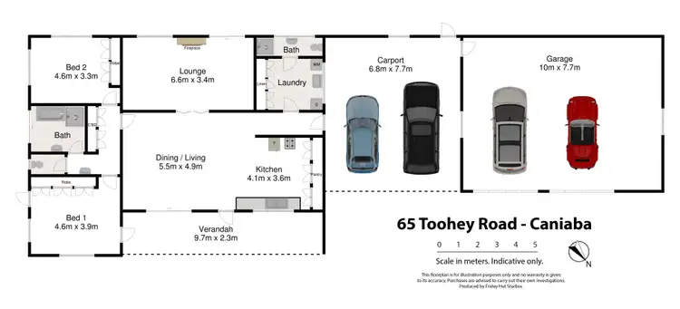Floorplan of Homely rural property listing, 65 Toohey Road, Caniaba NSW 2480