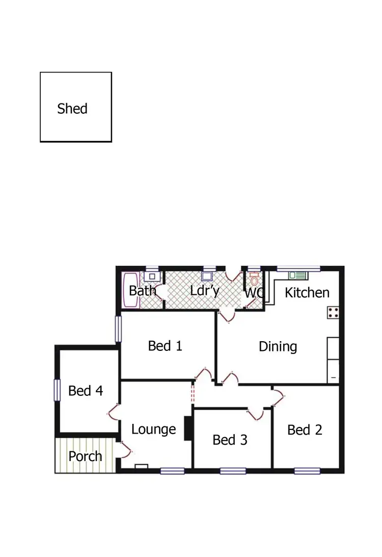 Floorplan of Homely house listing, 22 Wilkins Road, Elizabeth Downs SA 5113