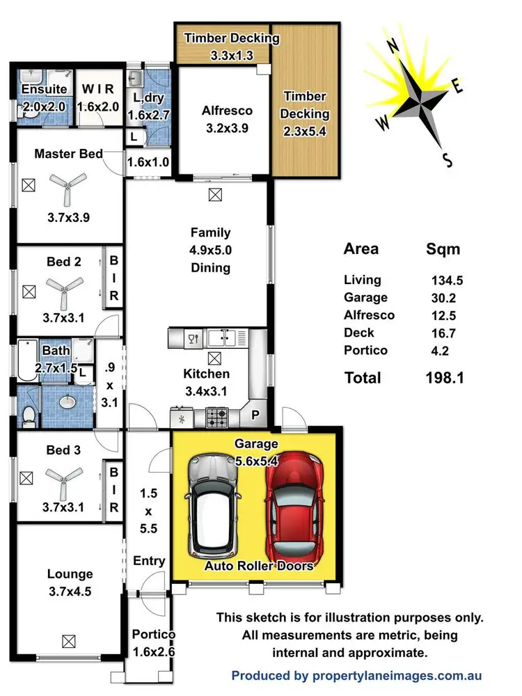 Floorplan of Homely house listing, 6 Coker Place, Blakeview SA 5114