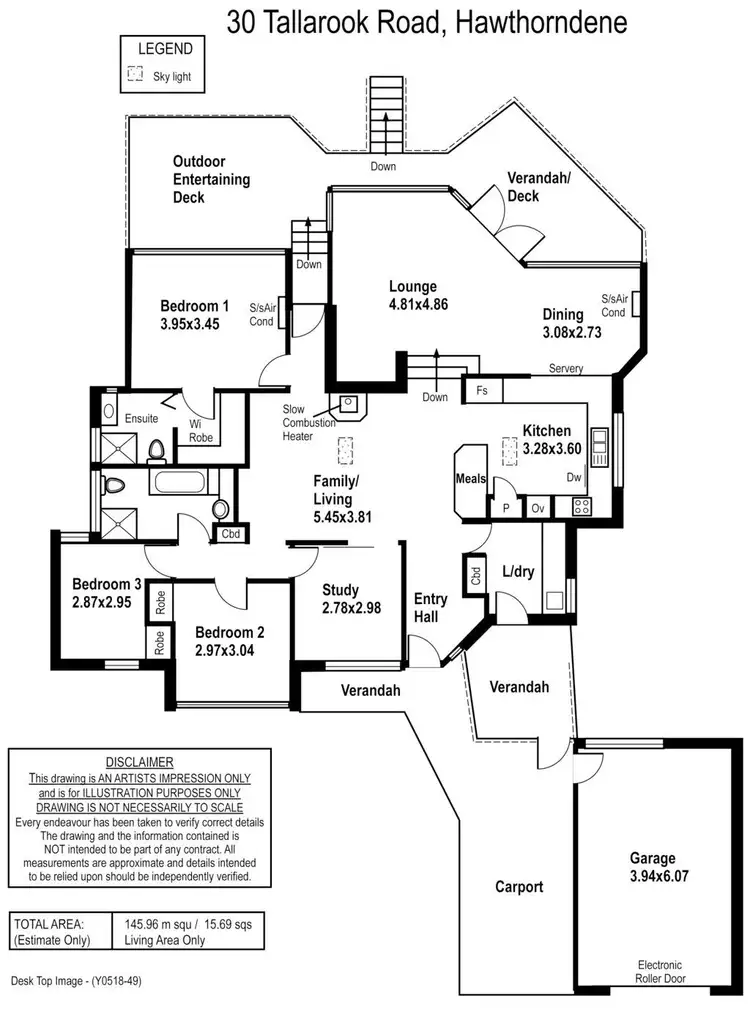 Floorplan of Homely house listing, 30 Tallarook Road, Hawthorndene SA 5051
