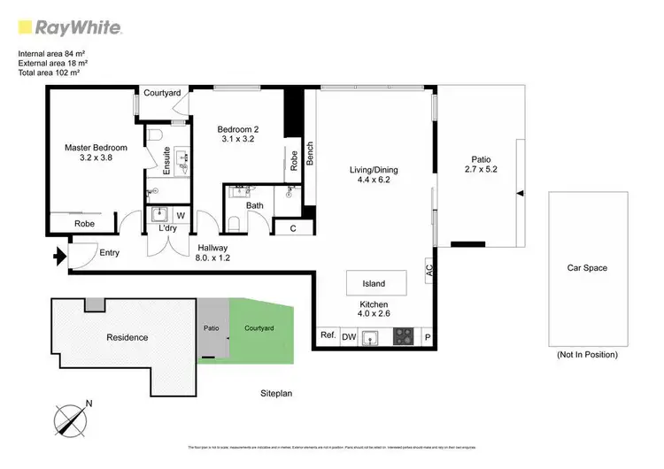 Floorplan of Homely apartment listing, 1/1312 Dandenong Road, Hughesdale VIC 3166