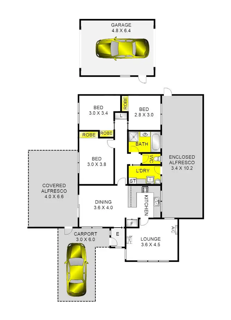 Floorplan of Homely house listing, 24 Paley Drive, Corio VIC 3214