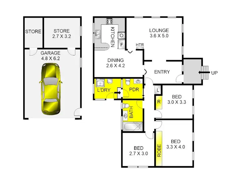 Floorplan of Homely house listing, 15 Peacock Avenue, Norlane VIC 3214