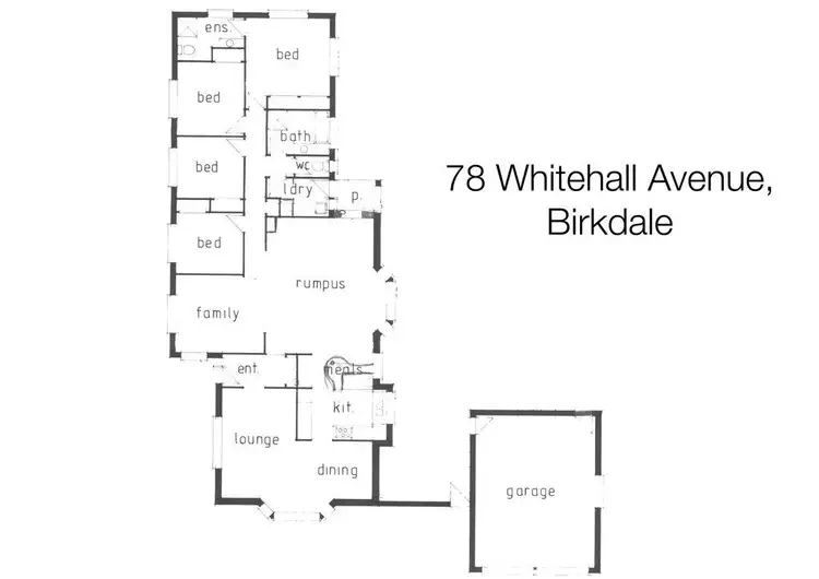 Floorplan of Homely house listing, 78 Whitehall Avenue, Birkdale QLD 4159
