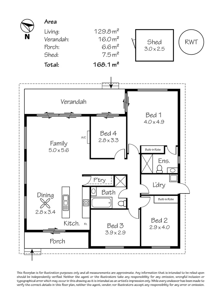 Floorplan of Homely house listing, 7 Ferguson Road, Strathalbyn SA 5255