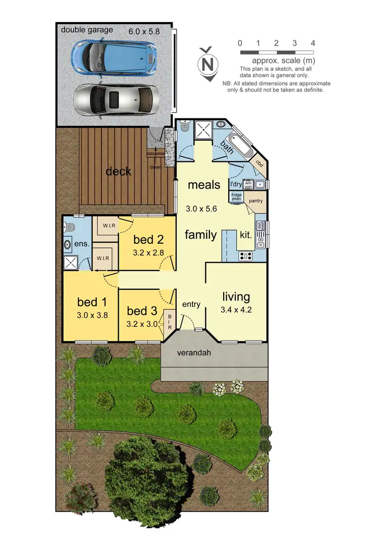 Floorplan of Homely townhouse listing, 1/2 Allister Street, Mount Waverley VIC 3149