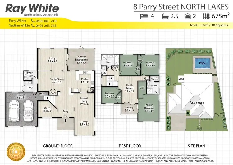 Floorplan of Homely house listing, 8 Parry Street, North Lakes QLD 4509