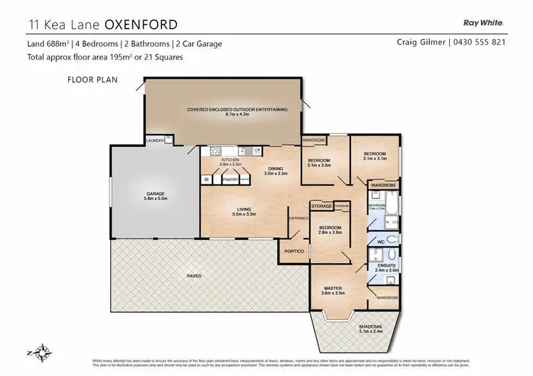 Floorplan of Homely house listing, 11 Kea Lane, Oxenford QLD 4210