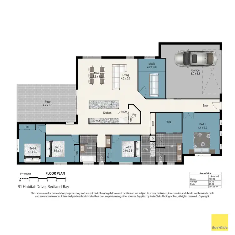 Floorplan of Homely house listing, 91 Habitat Drive, Redland Bay QLD 4165