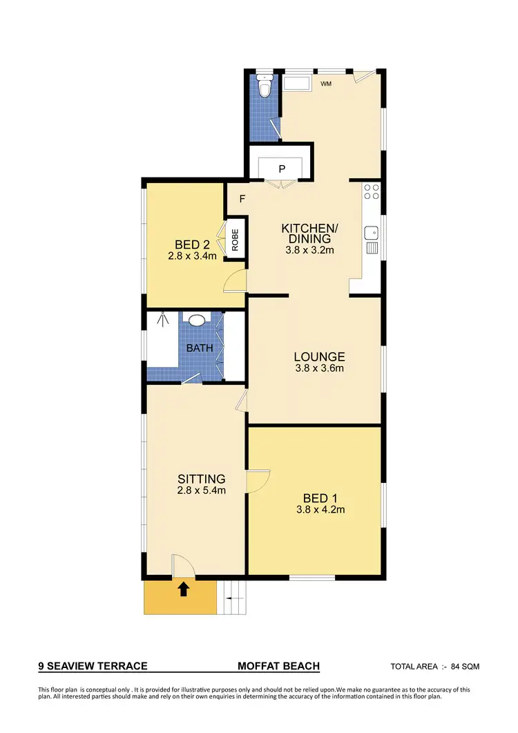 Floorplan of Homely house listing, 9 Seaview Terrace, Moffat Beach QLD 4551