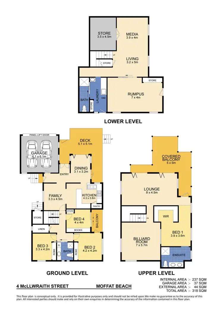 Floorplan of Homely house listing, 4 McIlwraith Street, Moffat Beach QLD 4551