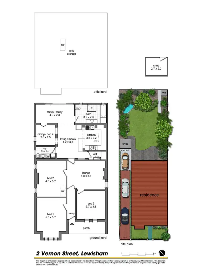 Floorplan of Homely house listing, 2 Vernon Street, Lewisham NSW 2049