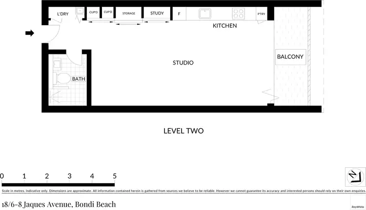 Floorplan of Homely apartment listing, 18/6-8 Jaques Avenue, Bondi Beach NSW 2026